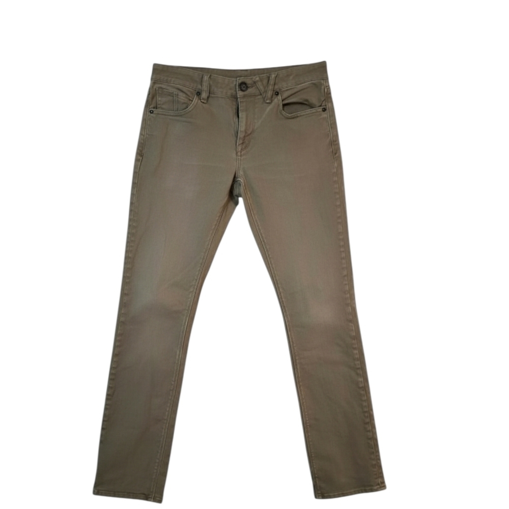 Volcom Vorta Slim Straight Sz. 30X30 Tan Jeans‎
